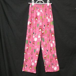 CARTER'S | size 10 | Christmas / Holiday Theme Pink Fleece Pants | NWOT